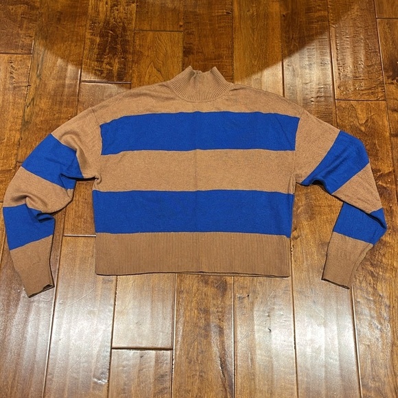 Everlane Muck Neck Wool Stripped Sweater Size S - Picture 5 of 13